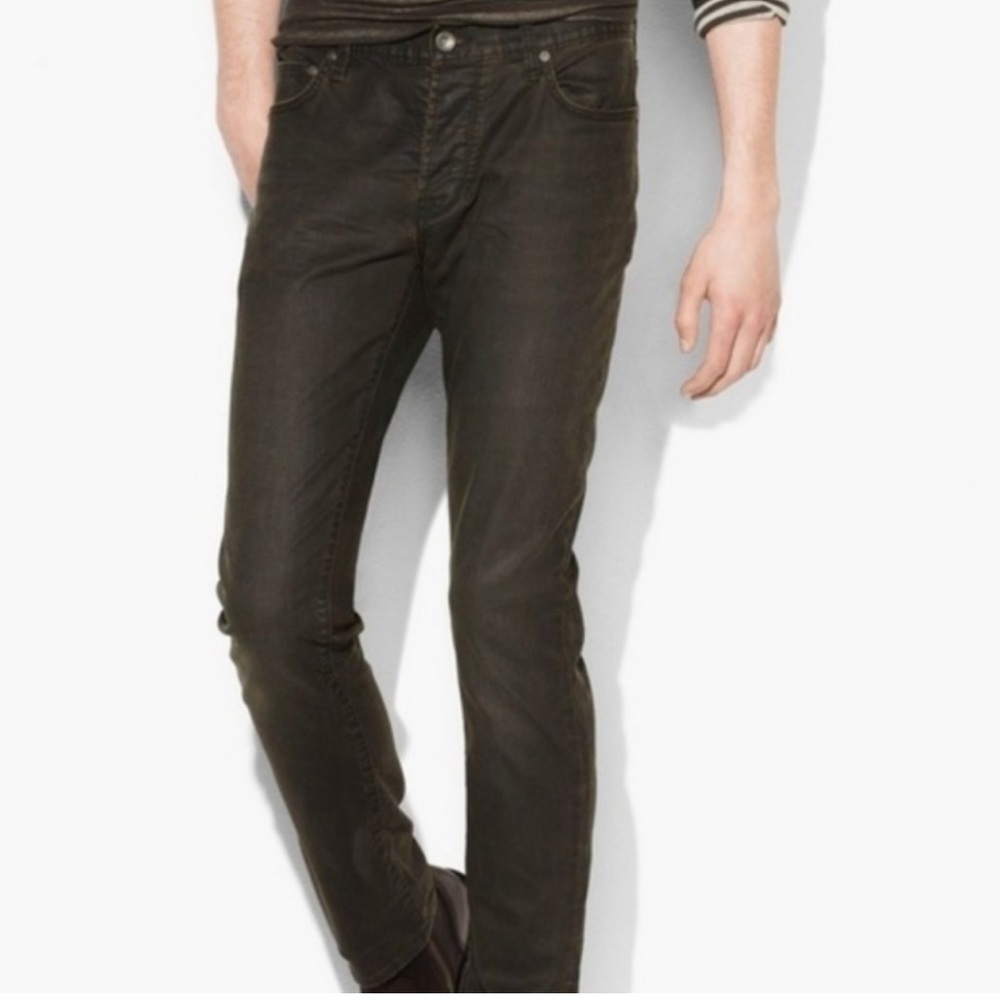 John Varvatos Wight skinny jeans black 4 button closure